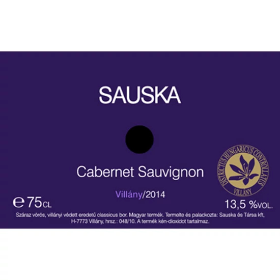 Sauska Cabernet Sauvignon 2014